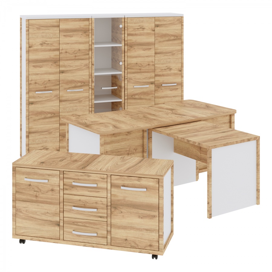 Кабинет руководителя, модель "Киото Микс" (КУЛ) (6 позиций)