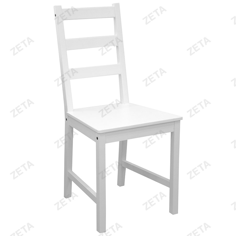 Столовый комплект от производителей IKEA: стол + 4 стула "Ladder Back" (белый) (ВИ)