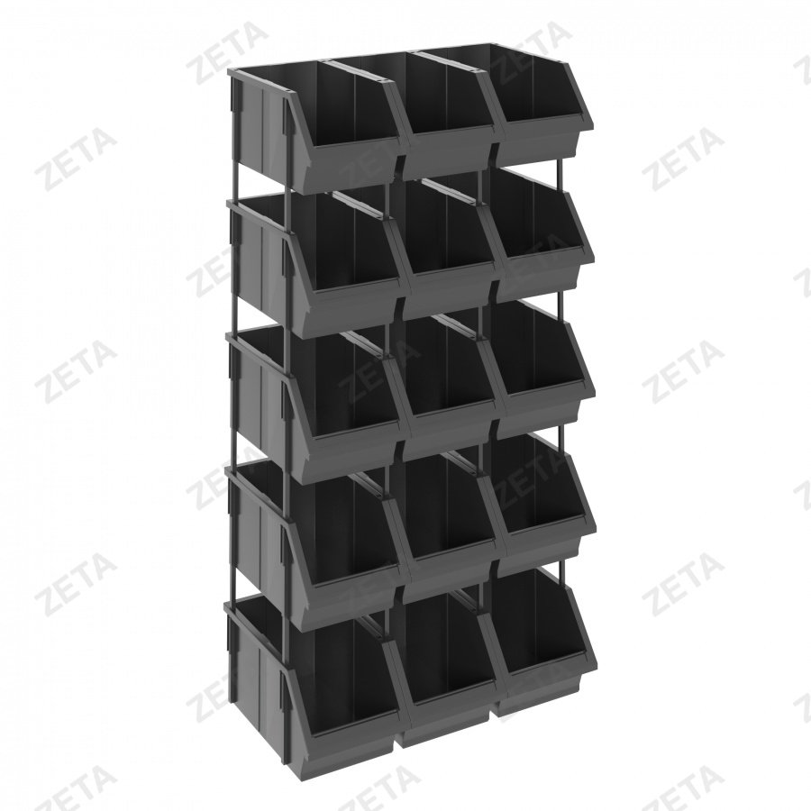 Контейнер для инструментов чёрный "С-055"