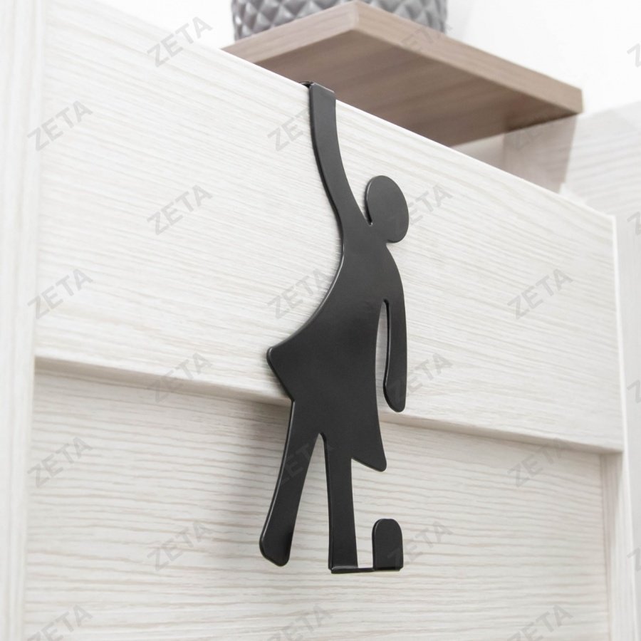 Крючок навесной, металлический "Девочка"