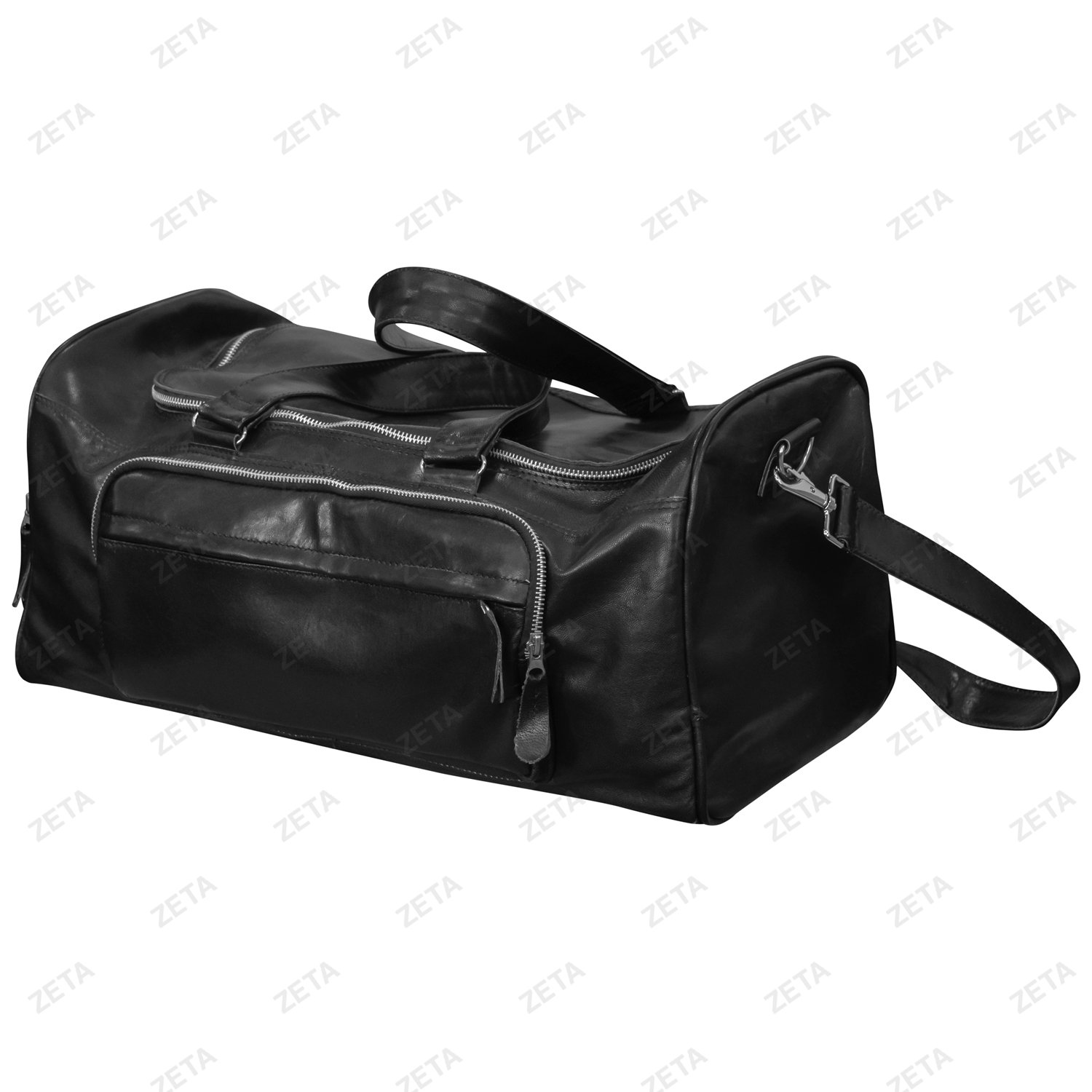 Сумка дорожная с ремнем Шах, кожа