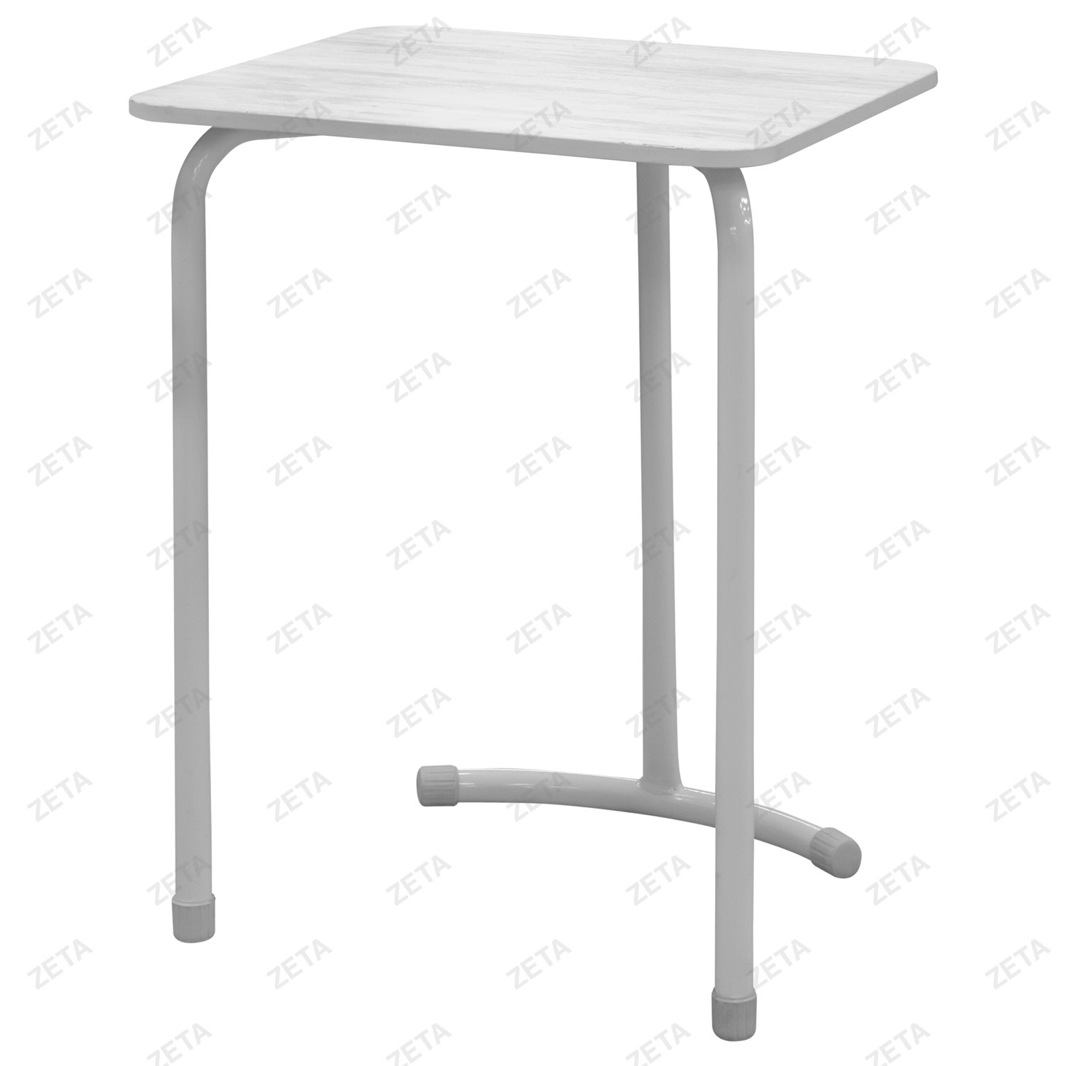 Парта школьная на 3-х ножках (1-местная с закруглённые углами) цвет Люкс