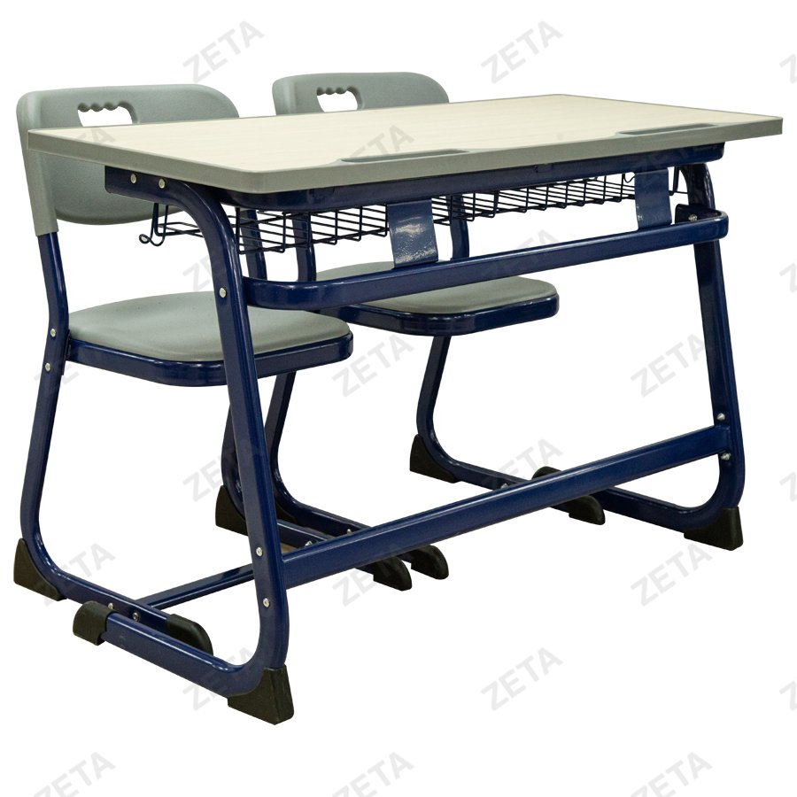 Парта школьная 2-х местная + 2 стула №AD-201A (ВИ) - изображение 1