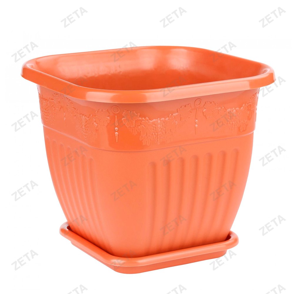 Пластиковый горшок 5 л. "Лозанна" (квадратный)