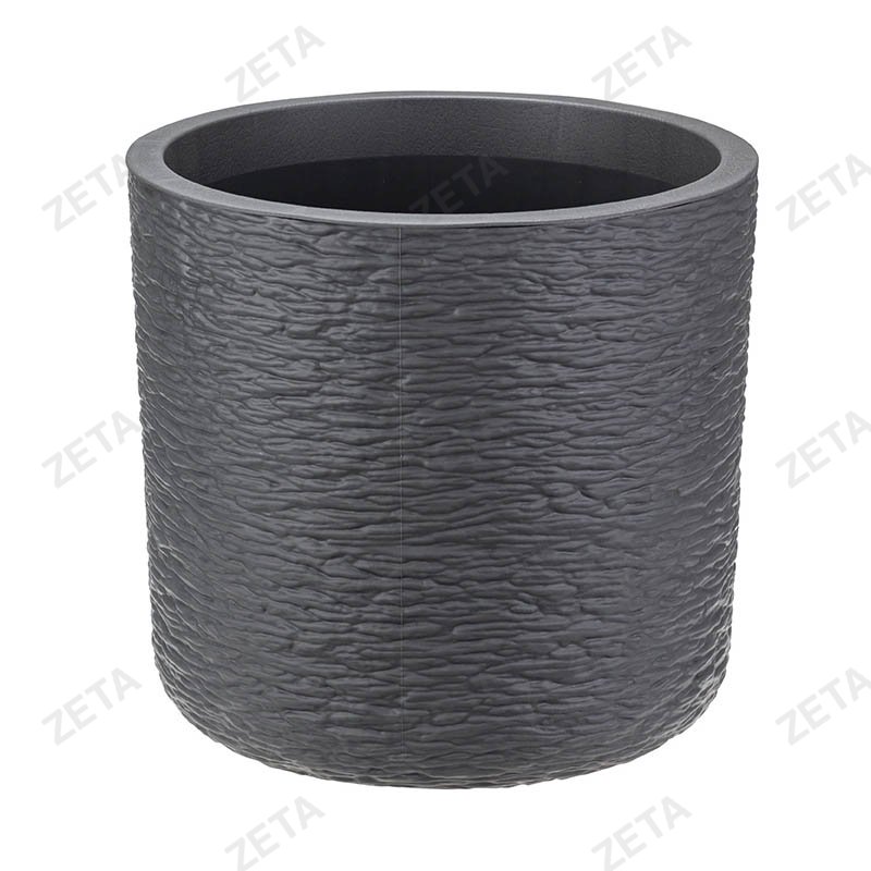 Кашпо 9,5 л. диаметр 280 мм. со вставкой "Сланец" №М3200