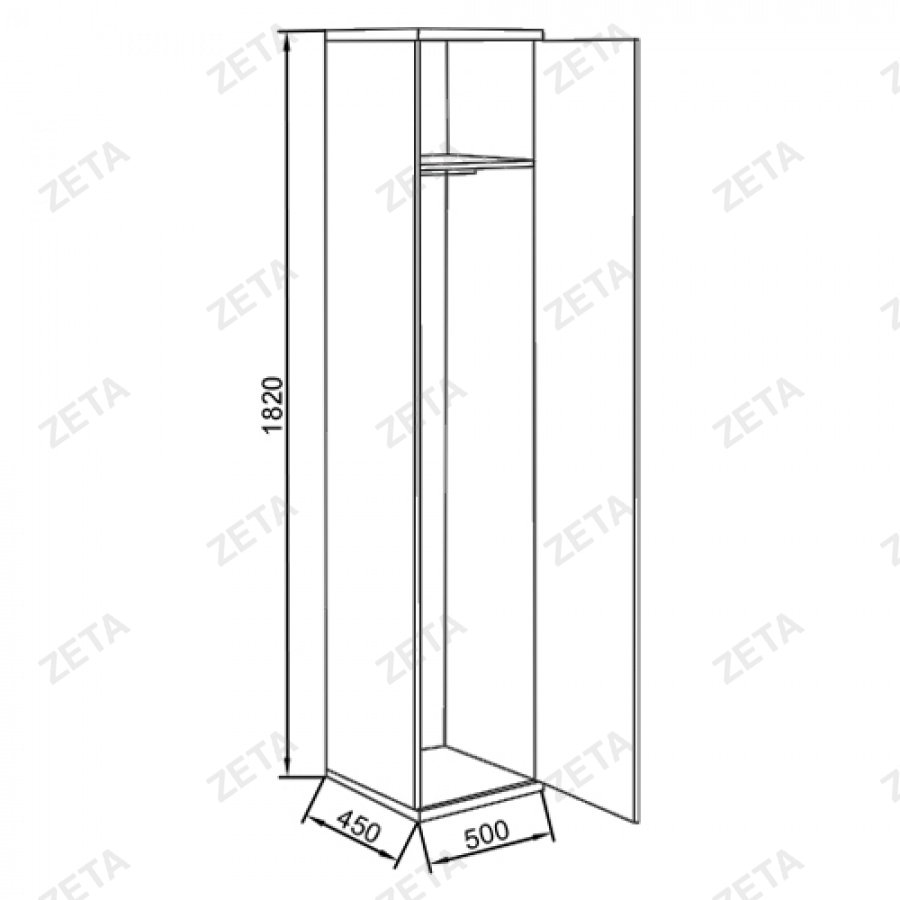 Шкаф для одежды "КУЛ ШО-1"