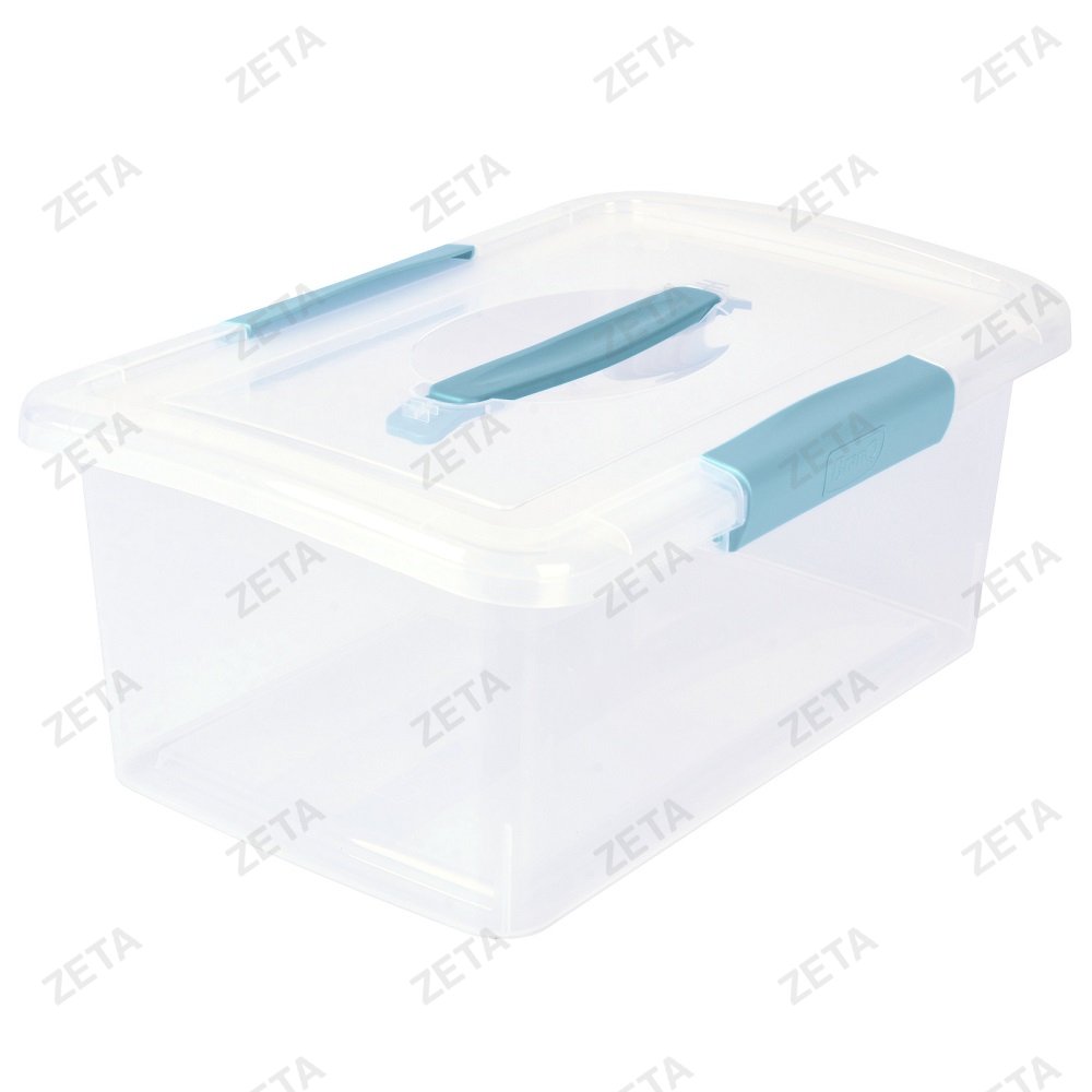 Ящик для хранения с защелками и ручкой 7 л. Laconic