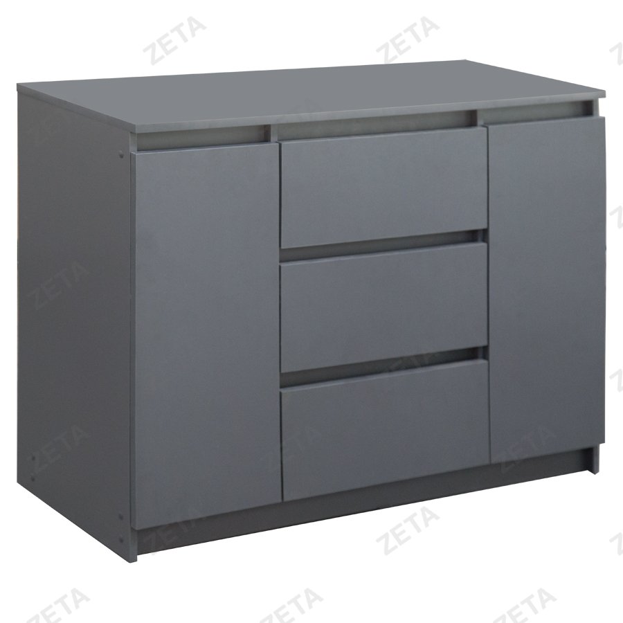 Комод "Денвер" 6 ящиков №00-00112807 (графит серый) (РФ) - изображение 1