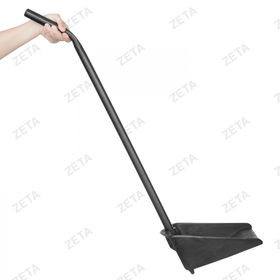 Совок с ручкой (чёрный)