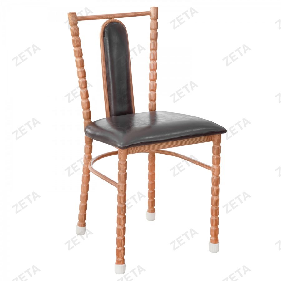 Стул "Мод.151" (покраска под дерево и вальцованная труба) - изображение 1