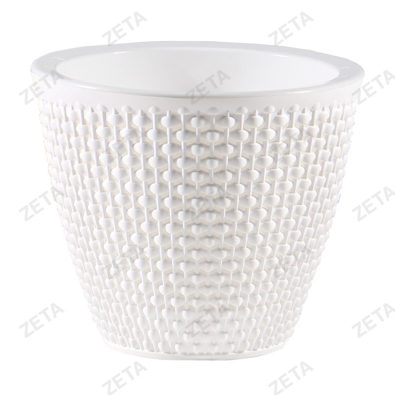 Кашпо "Ротанг" 2,25 л. №КШ-7942 (белый)