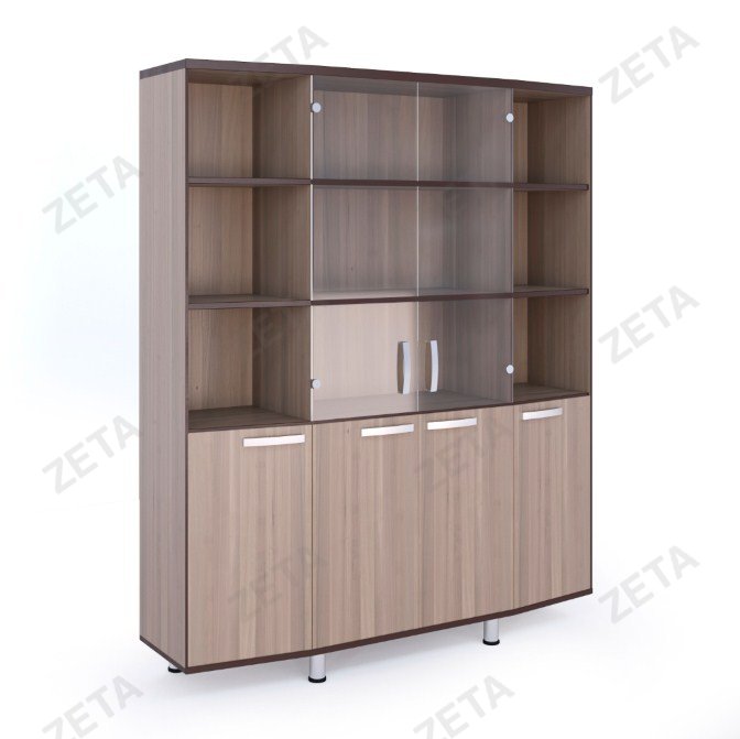 Стеллаж со стеклом "Ромб"