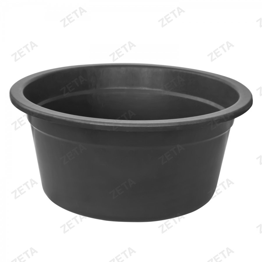 Таз пластиковый глубокий, чёрный (10 л.)