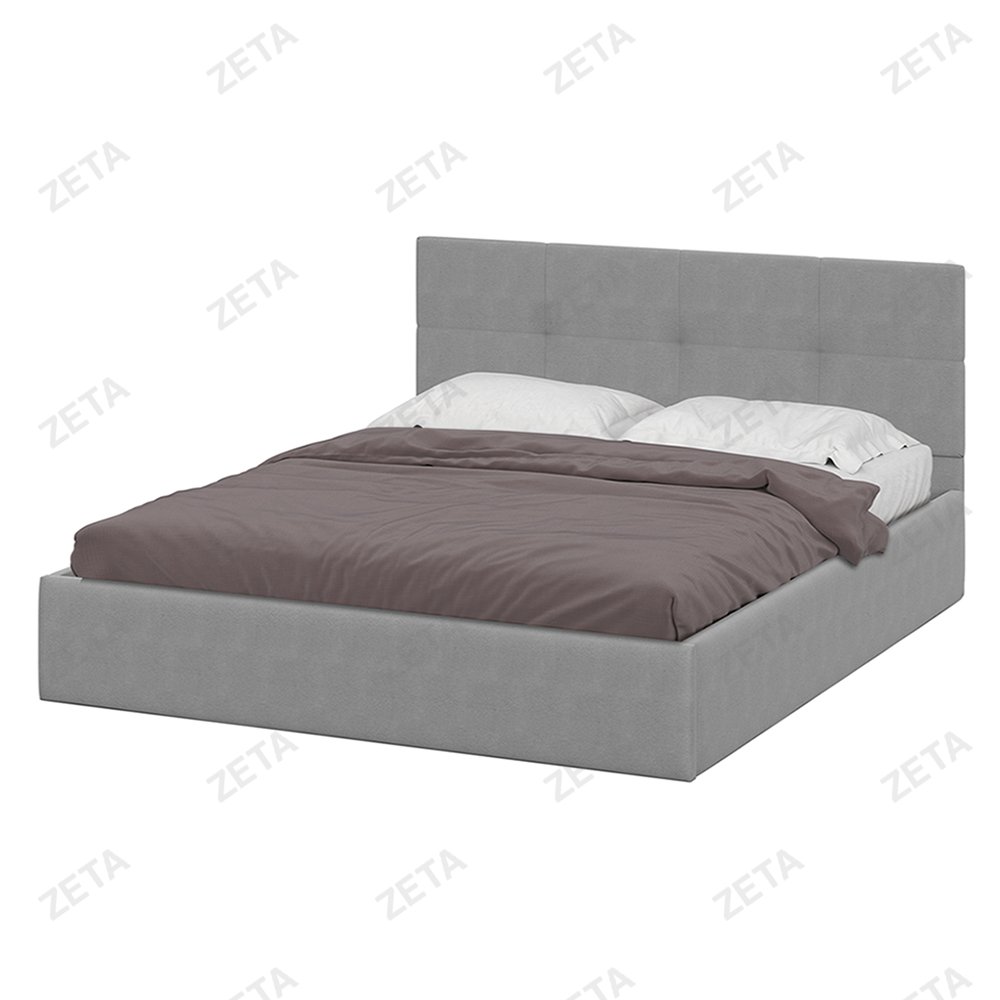 Кровать двойная №4 №00-00112031 (серый) (РФ) - изображение 1