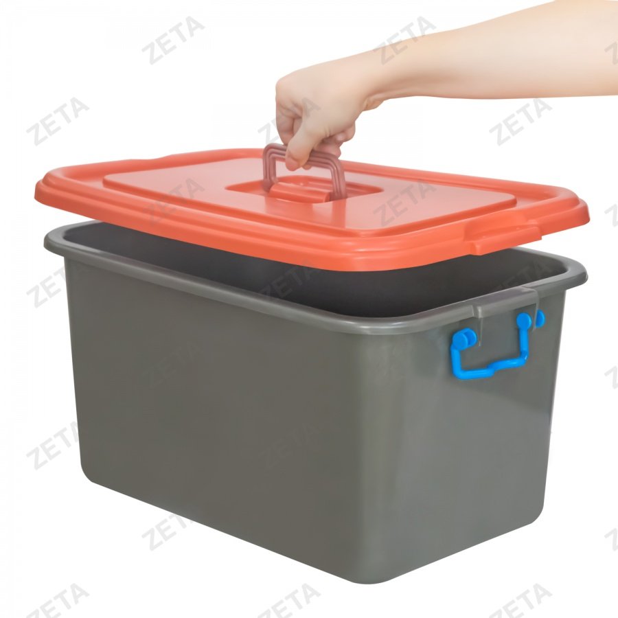 Контейнер с крышкой, цветной (27 л.)