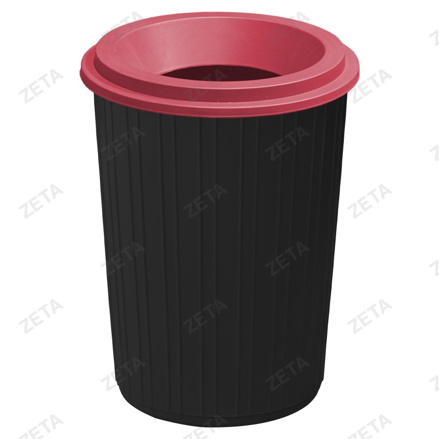 Мусорный бак с воронкообразной крышкой 75 л. (комбинированный)