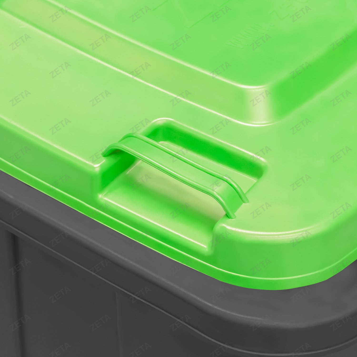 Мусорный бак с крышкой на колёсах, комбинированный (140 л.)