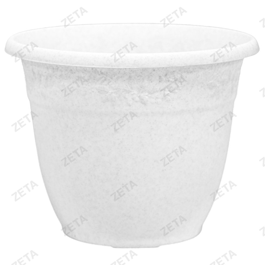 Кашпо для цветов Рябина 6 л. (белый мрамор) - изображение 1