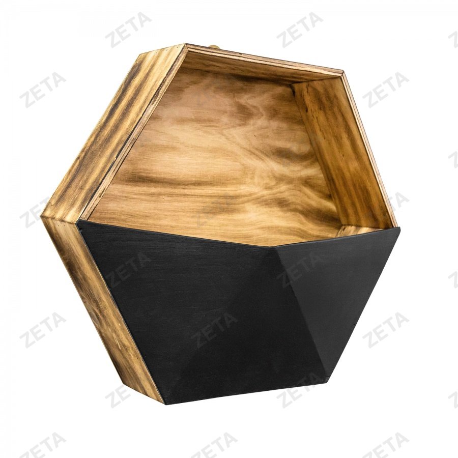 Полка настенная с изогнутой крышкой "Соты" (4 полки)