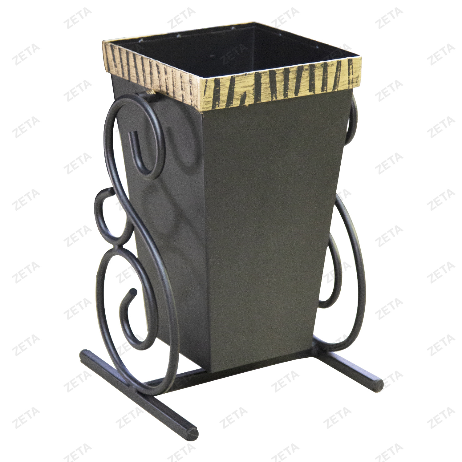 Урна металлическая с коваными элементами - изображение 1