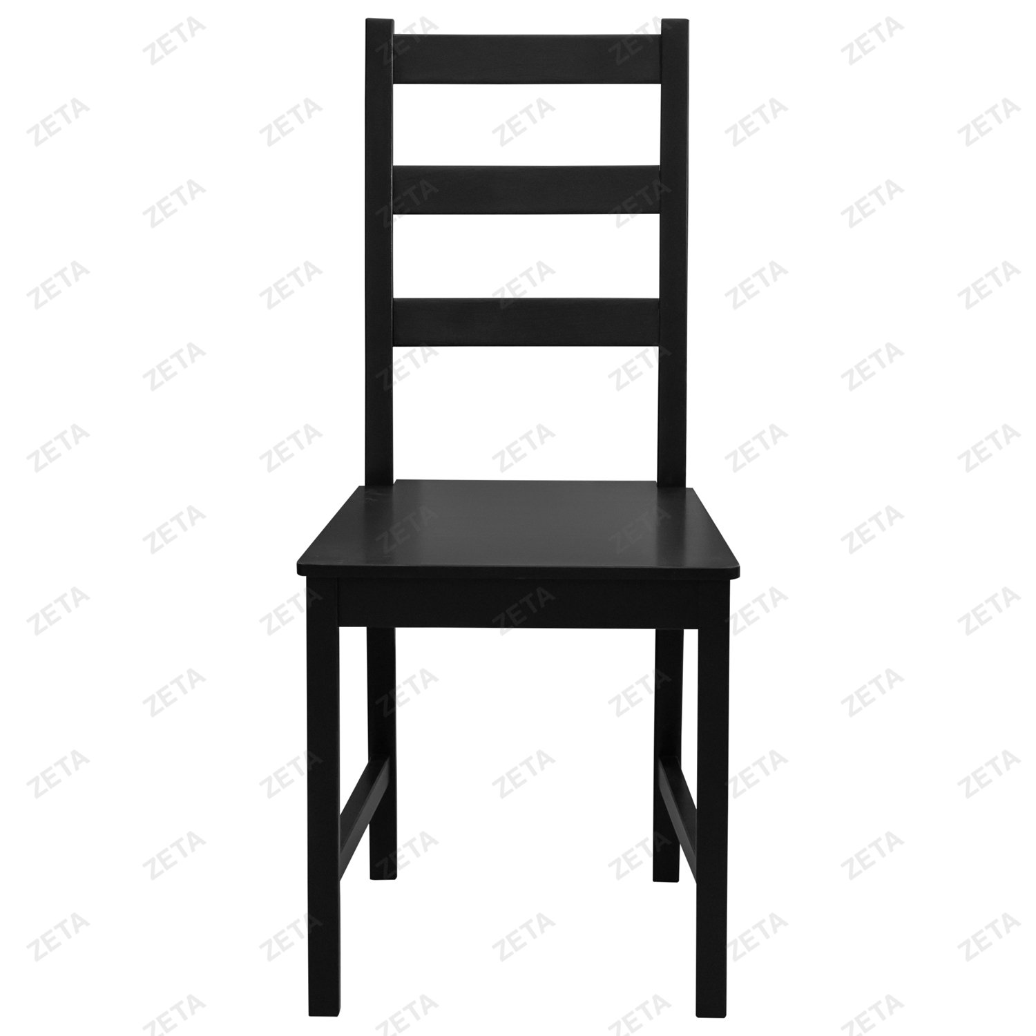 Столовый комплект от производителей IKEA: стол + 4 стула "Ladder Back" (чёрный) (ВИ)