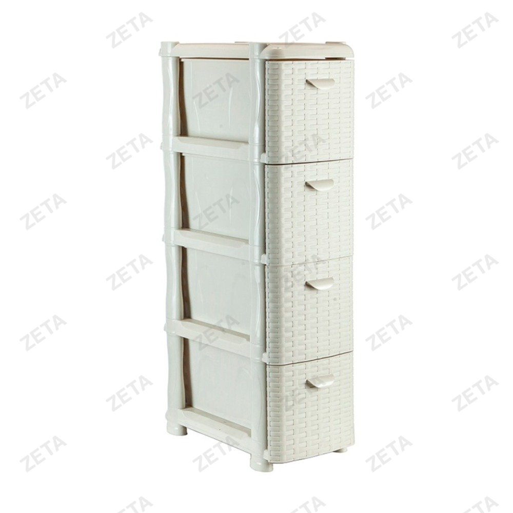 Комод 4 секции узкий "Ротанг" №М 2814 - изображение 1