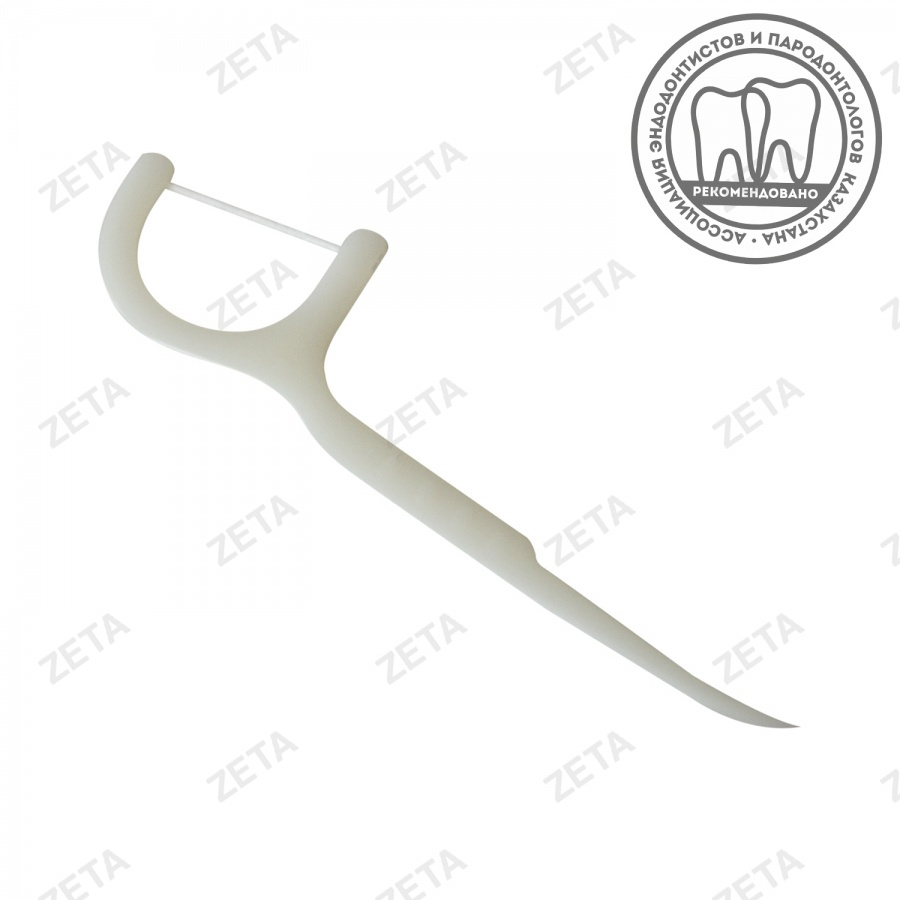 Зубочистка с нитью в пакете (50 шт.)