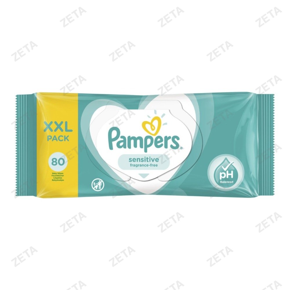 Салфетки влажные детские "Pampers", 80 шт.