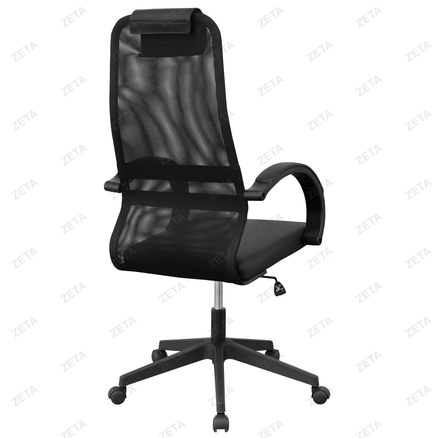 Кресло "EH-3C" с подлокотниками Fix (черный) (ВИ)