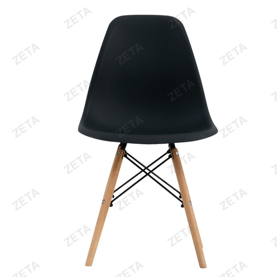 Стул пластиковый "C06" черный (ВИ)