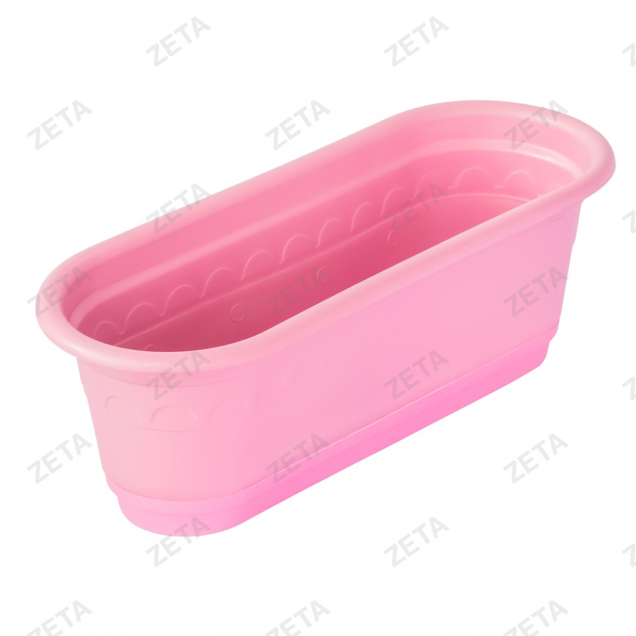 Горшок для цветов овальный с поддоном