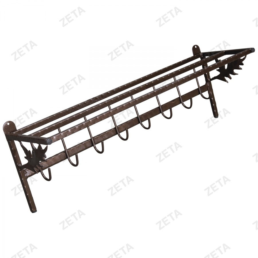 Вешалка настенная (рифлёная труба с коваными элементами)