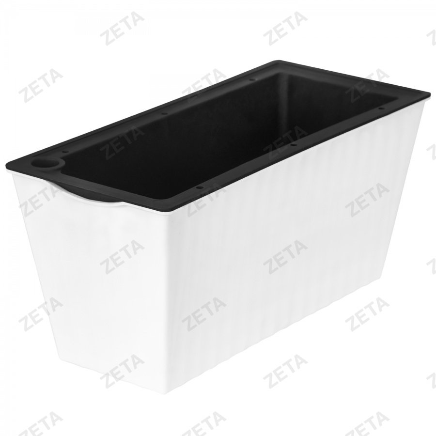 Кашпо для цветов "Блум" белое (среднее)