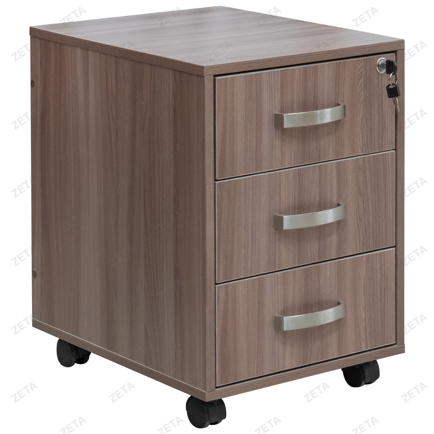 Тумба мобильная с замком Кул-105 (ясень шимо темный) (ТП) - изображение 1