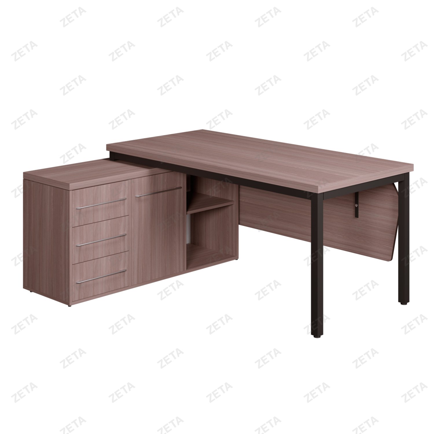 Стол с тумбой "Хантер" (1400х700 мм.)