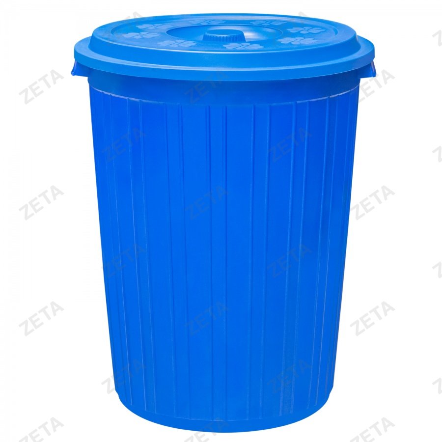 Мусорный бак с крышкой, цветной (75 л.) - изображение 1