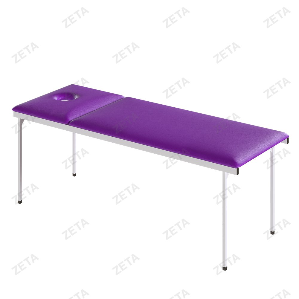 Кушетка с регулируемым подголовником, 6 ножек (с вырезом)