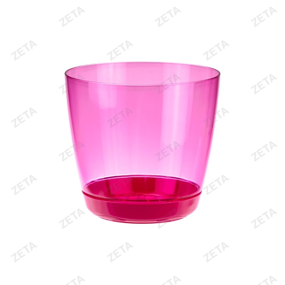 Кашпо диаметром 140 мм., 1,5 л. "Орхидея" с поддоном, модель М 3050 - изображение 1