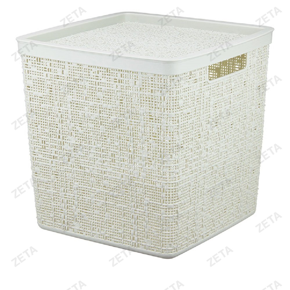 Коробка с крышкой 28*28*28 см. 17 л. "Бязь" - изображение 1