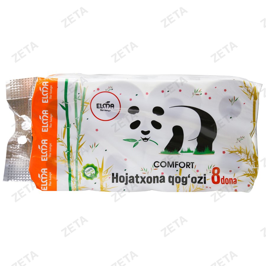 Туалетная бумага Panda Asian pack Comfort 8 шт. №102 Elma (Узб)