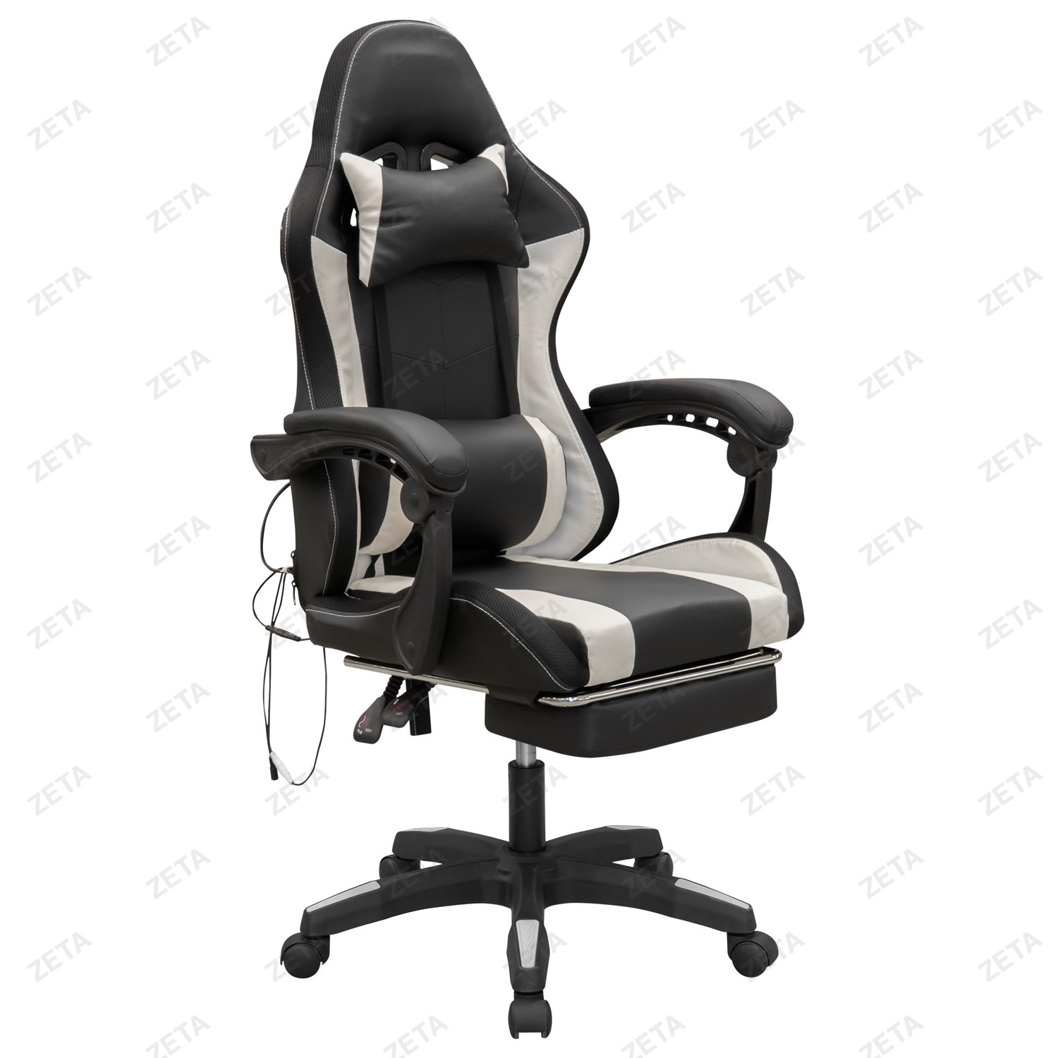 Кресло GM-2023 (черный / белый) (ВИ) - изображение 1