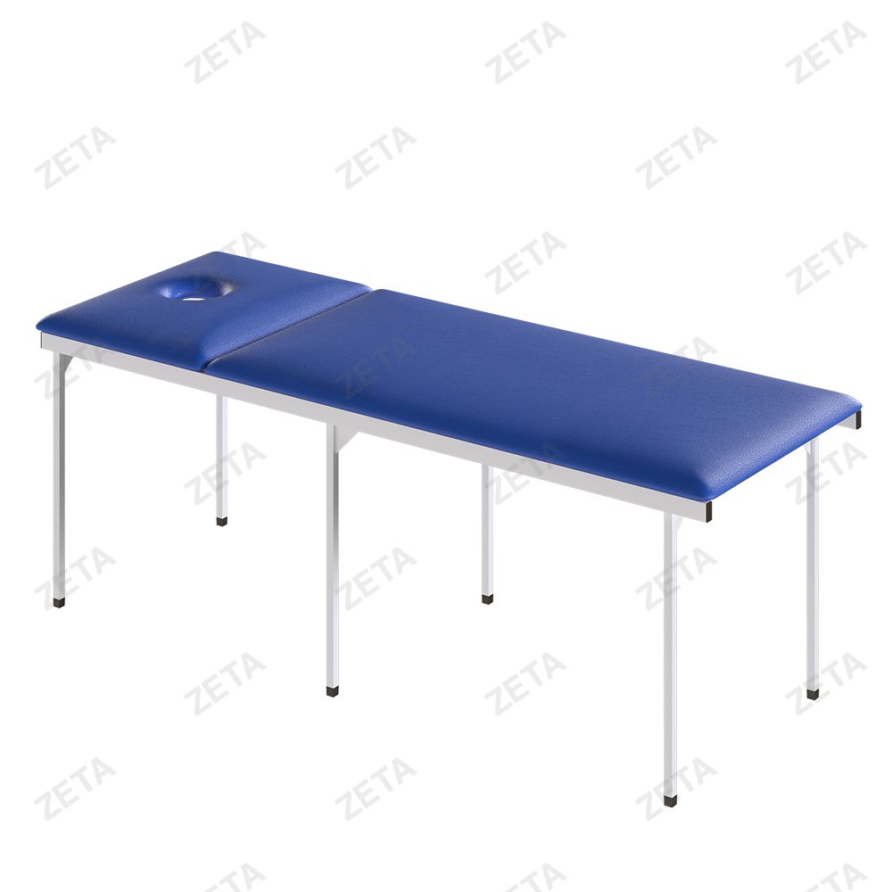 Кушетка с регулируемым подголовником, 6 ножек (с вырезом)