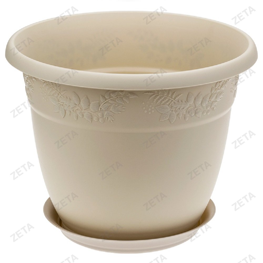 Кашпо 5 л d 250 мм. с поддоном "Рябина" № М 3056