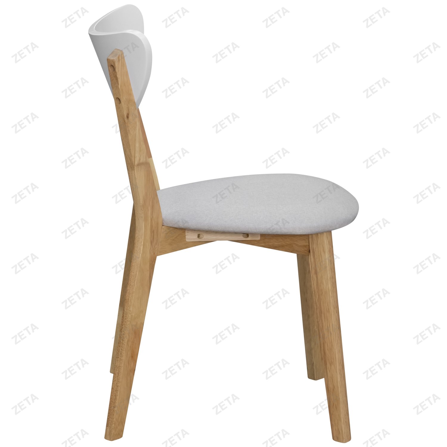 Комплект мебели: стол + 4 стула №RH 7309T+RH 371 (натуральный/белый) (Малайзия)