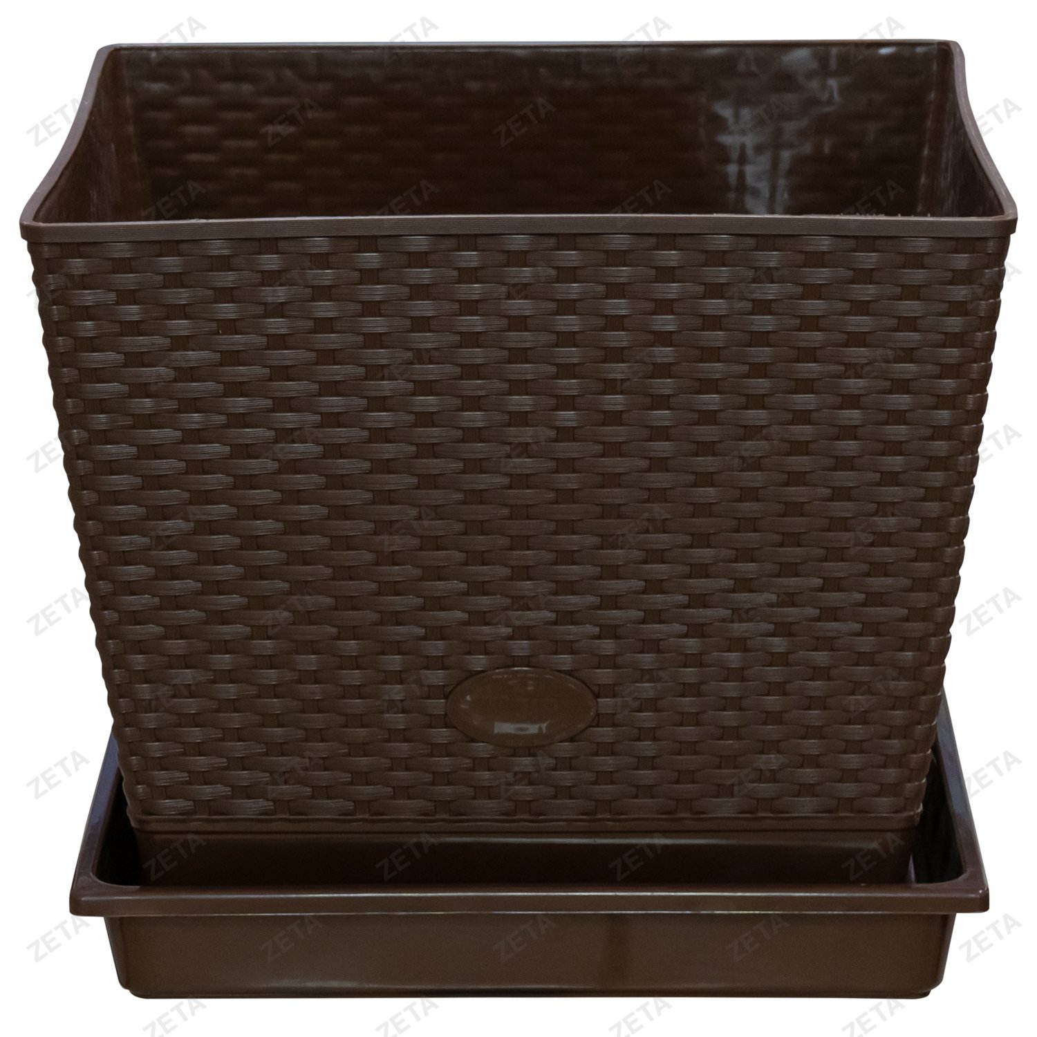 Горшок для цветов 30 л квадратный "Плетенка" (Уз-S)