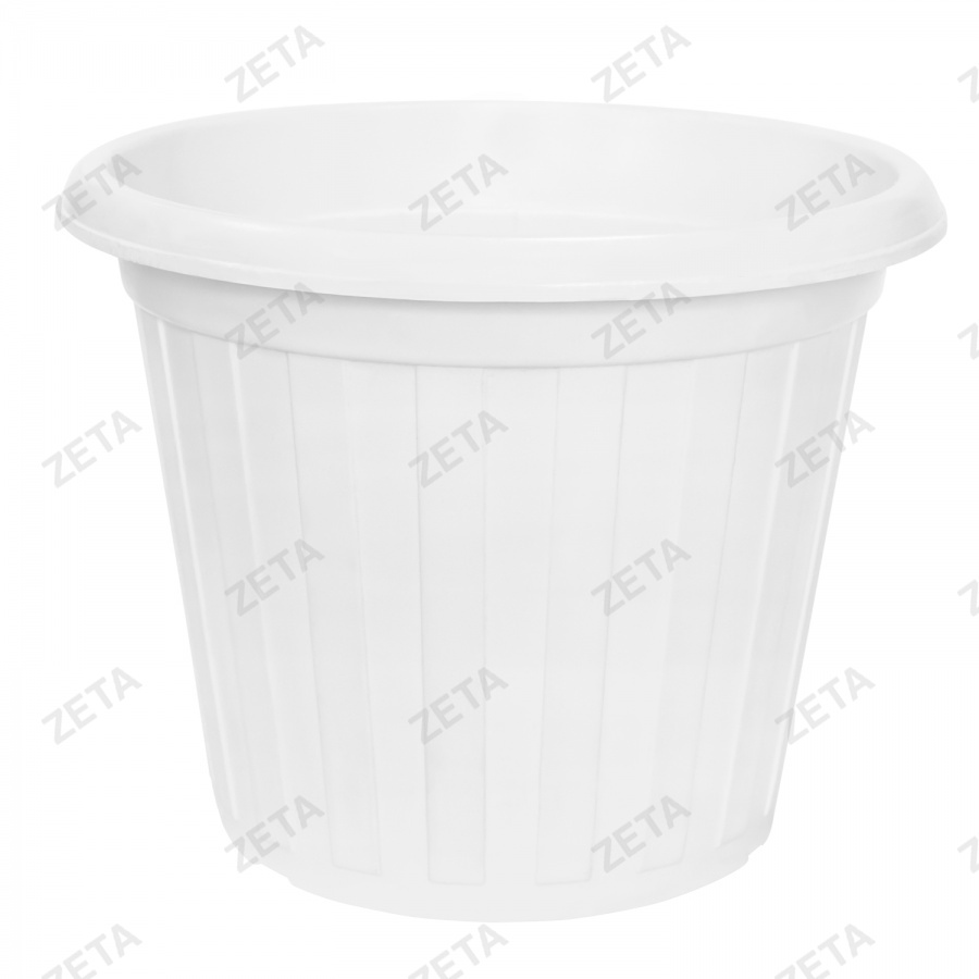 Горшок-кадка для цветов, белая (d310) - изображение 1