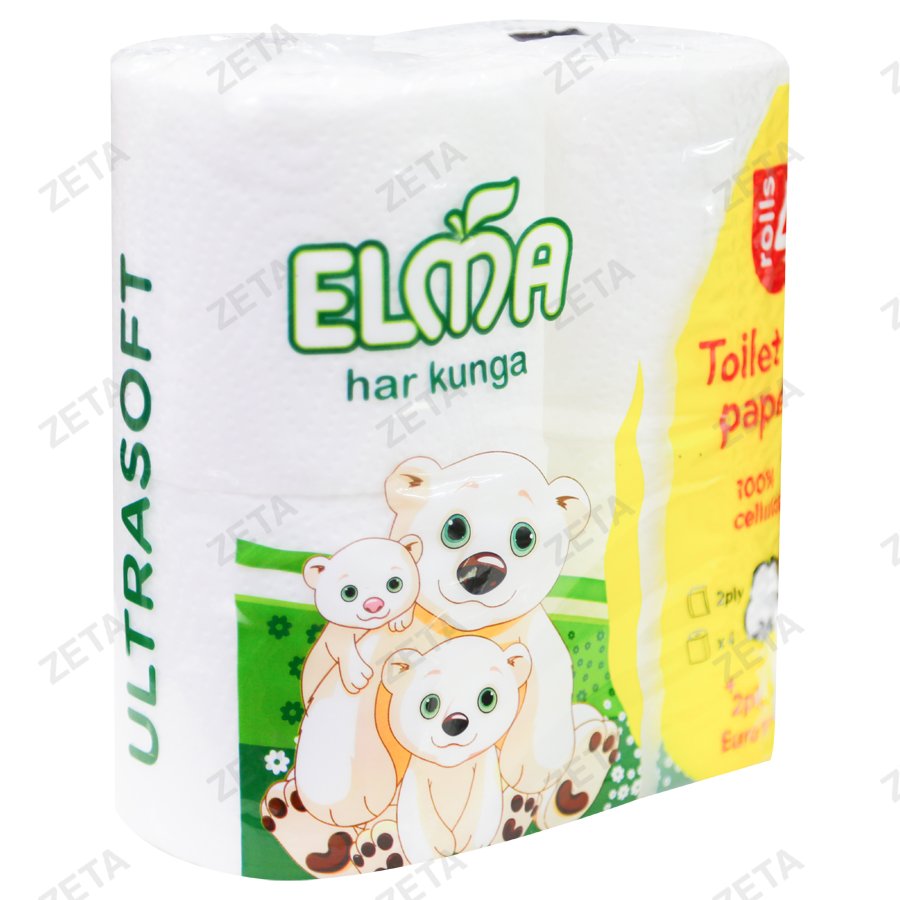 Туалетная бумага Euro pack 4 шт. №108 Elma (Узб)