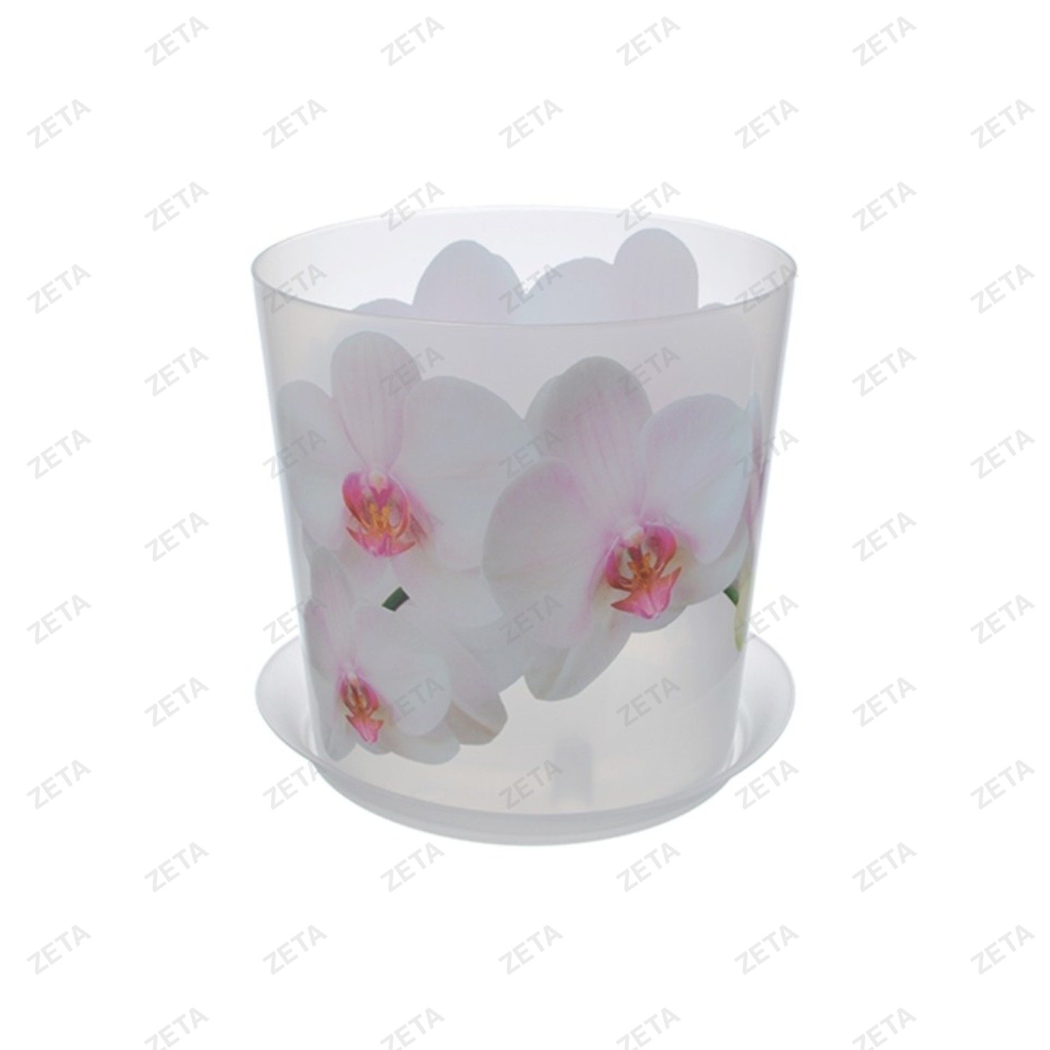 Кашпо 1,2 л. 125 мм. с подставкой "Деко" М 3105