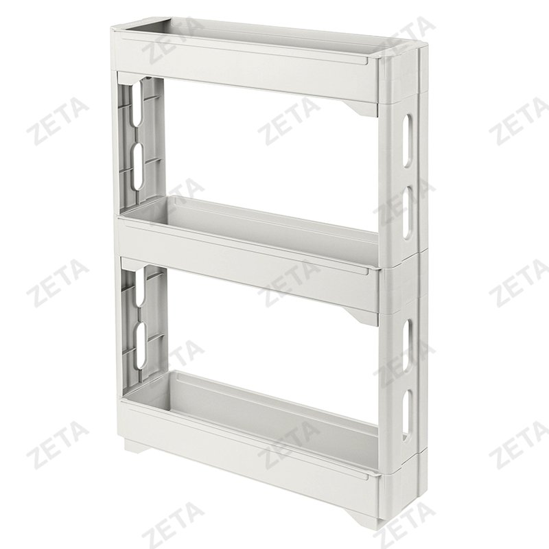 Этажерка Keeplex Regular на колесиках, 53,7*13,3*71 см, трёхсекционная, узкая