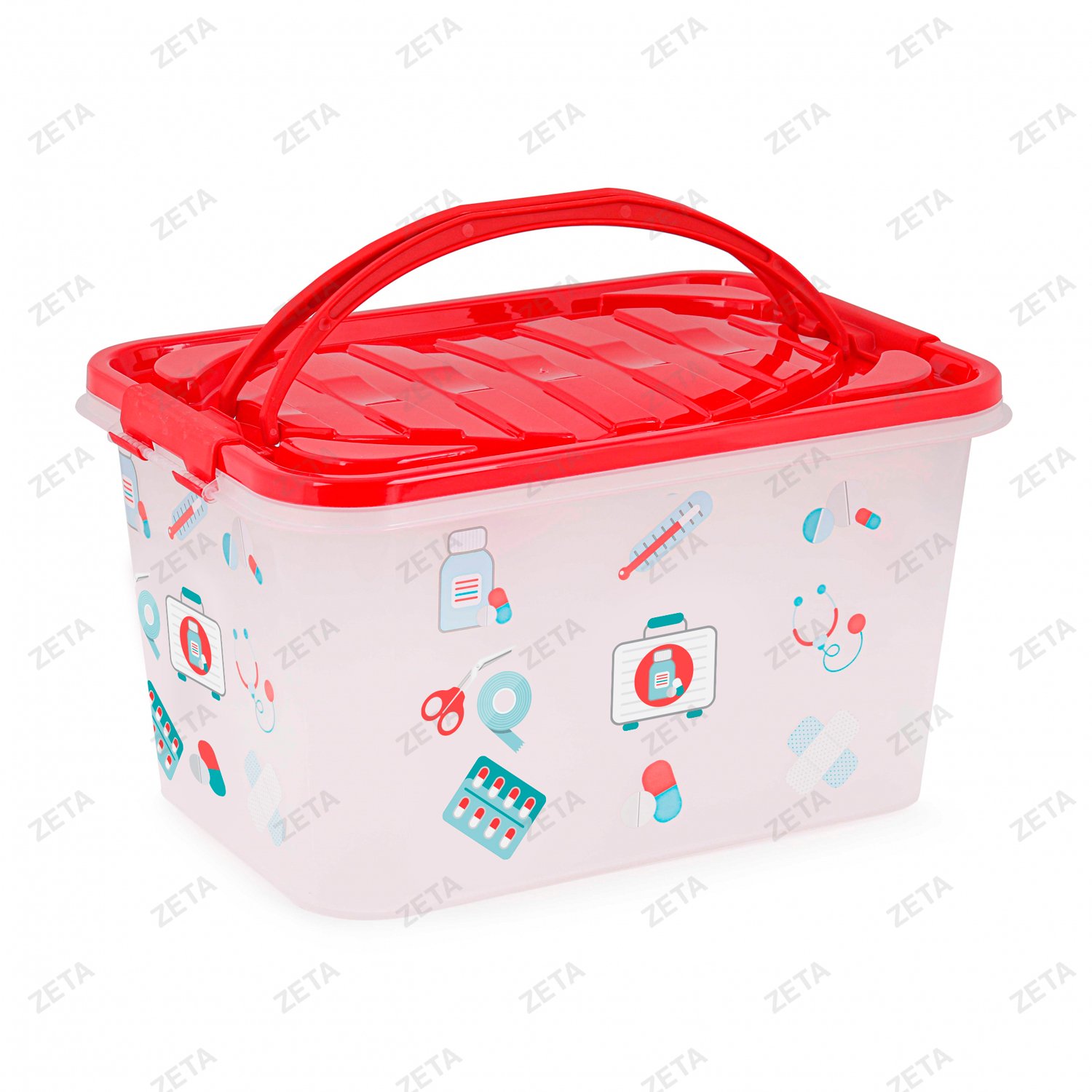 Контейнер 15л прямоуг. "Доктор +" мод М3221 (Альтернатива), - изображение 1